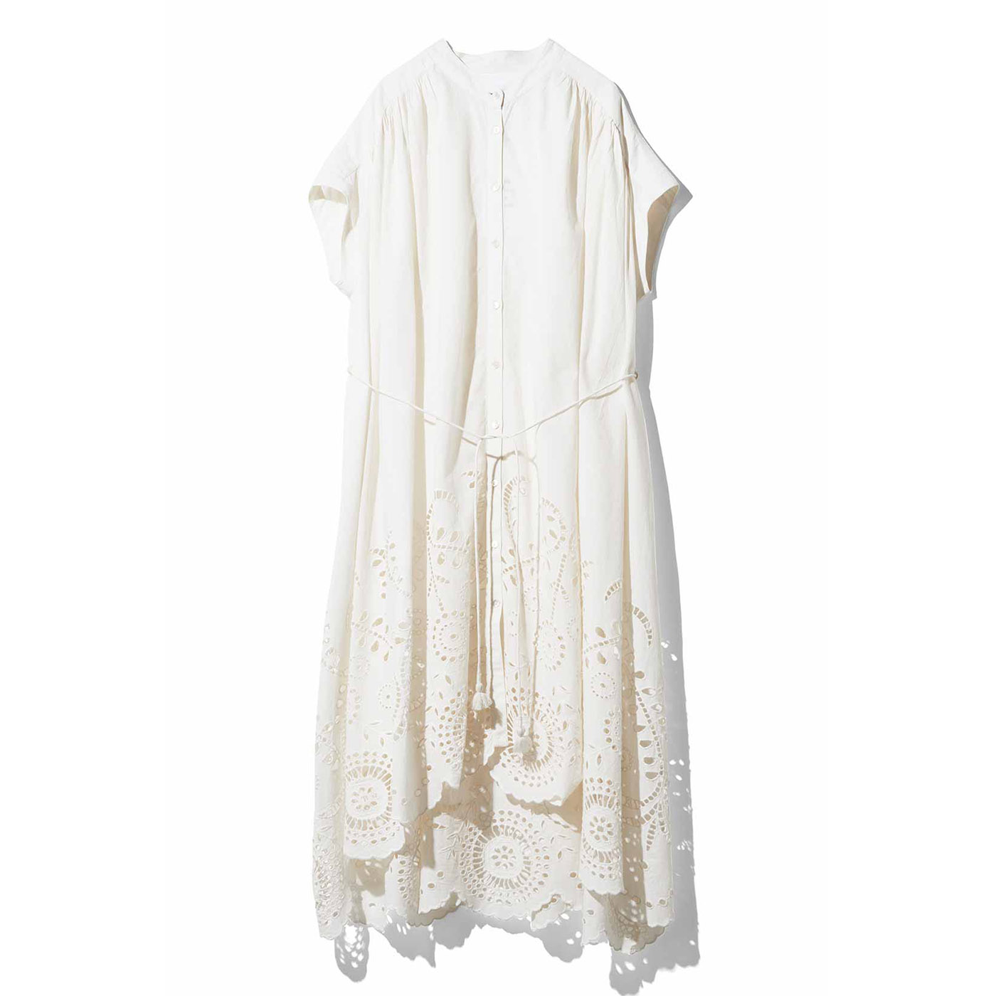 MEDE19F|〈MADE IN INDIA COLLECTION〉シフリー刺しゅう ワンピース