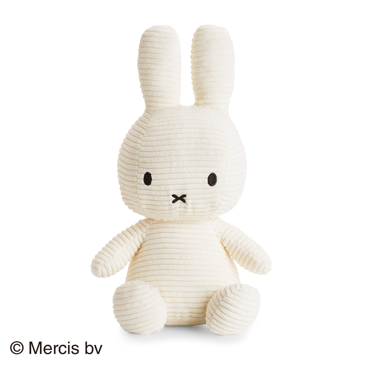 フェリシモの雑貨 Kraso|BON TON TOYSコーデュロイ ミッフィーぬいぐるみ33cm〈ホワイト〉