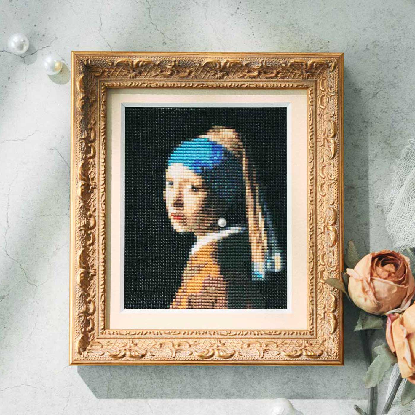 Couturier[クチュリエ]|ビーズ織り フェルメール作 真珠の耳飾りの少女